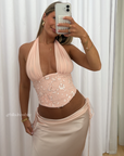Bronte Top & Evelyn Skirt | Baby Pink