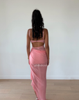 Liv Asym Dress, Pink Sherbert