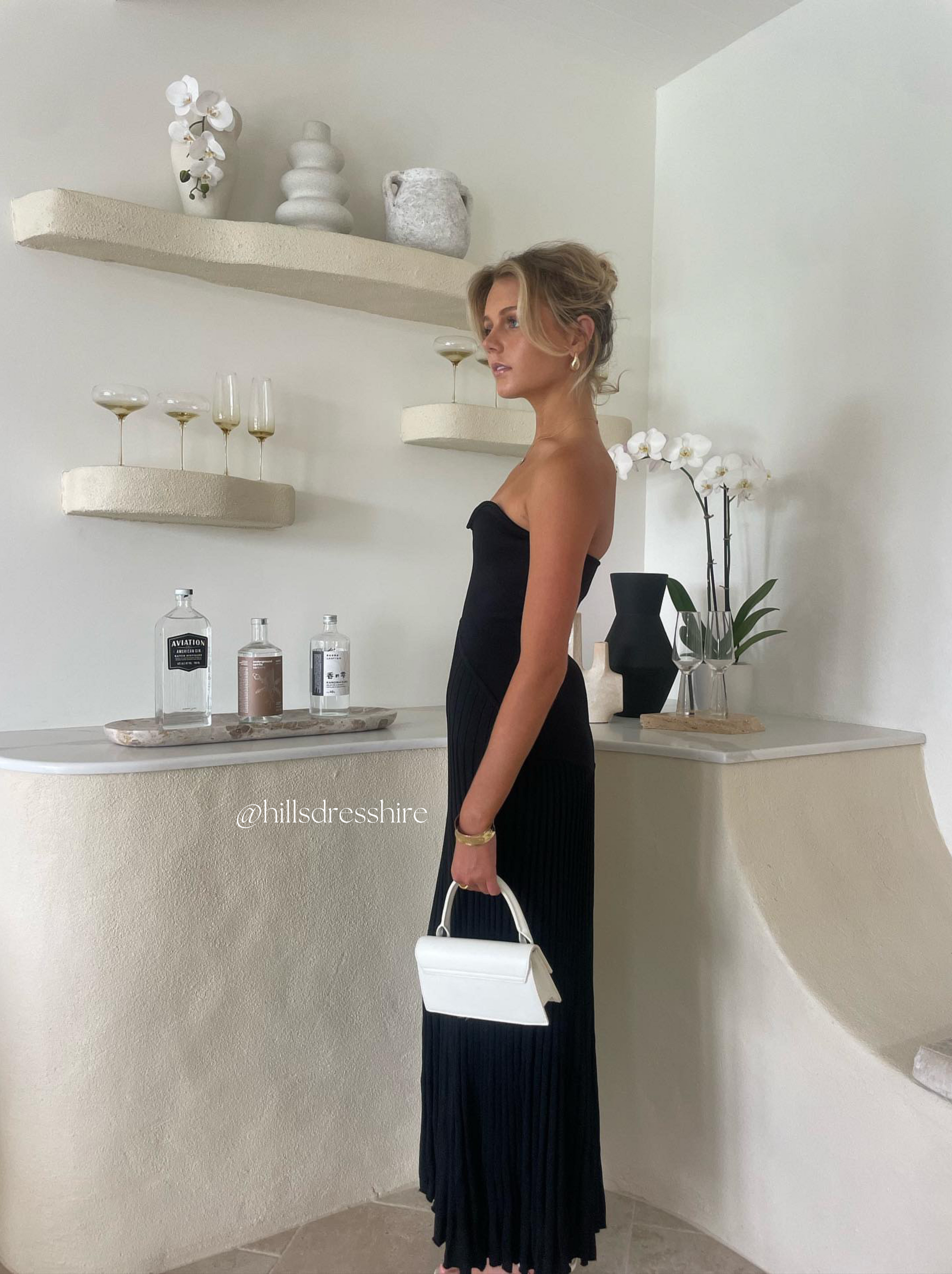 Sculptured Pleated Rib Gown
