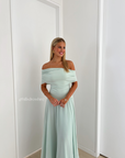 Jules Drape Dress, Mint