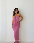 Celia Keyhole Maxi Dress | Orchid Pink