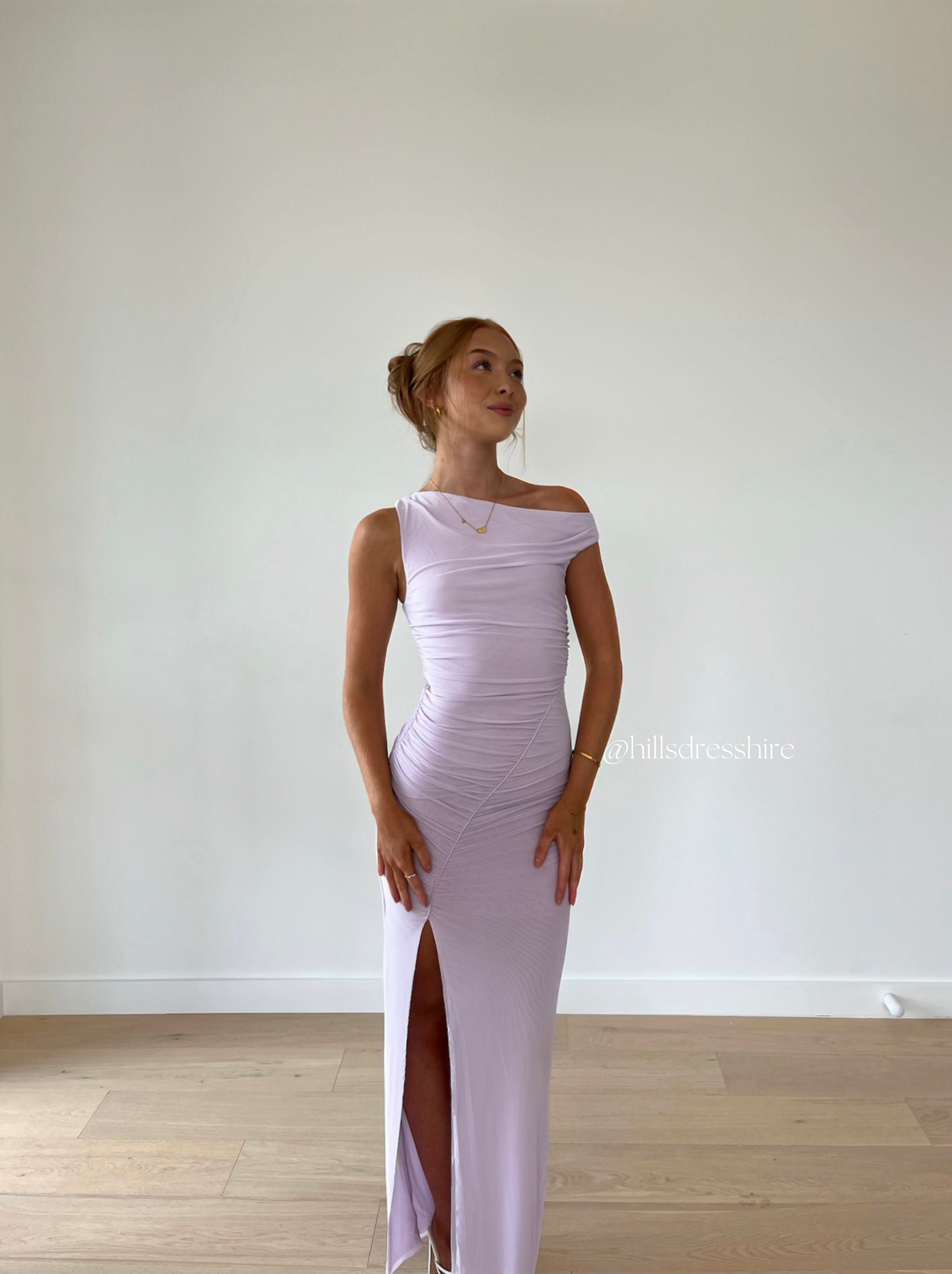 Sania Asym Dress, Lilac