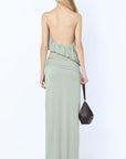 Cadence Racer Maxi Dress, Pistachio