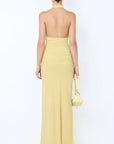 Cassis Drape Maxi Dress | Citron
