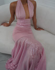 Florian Sequin Dress | Pink