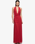 Wren Drape Maxi Dress | Ruby Red