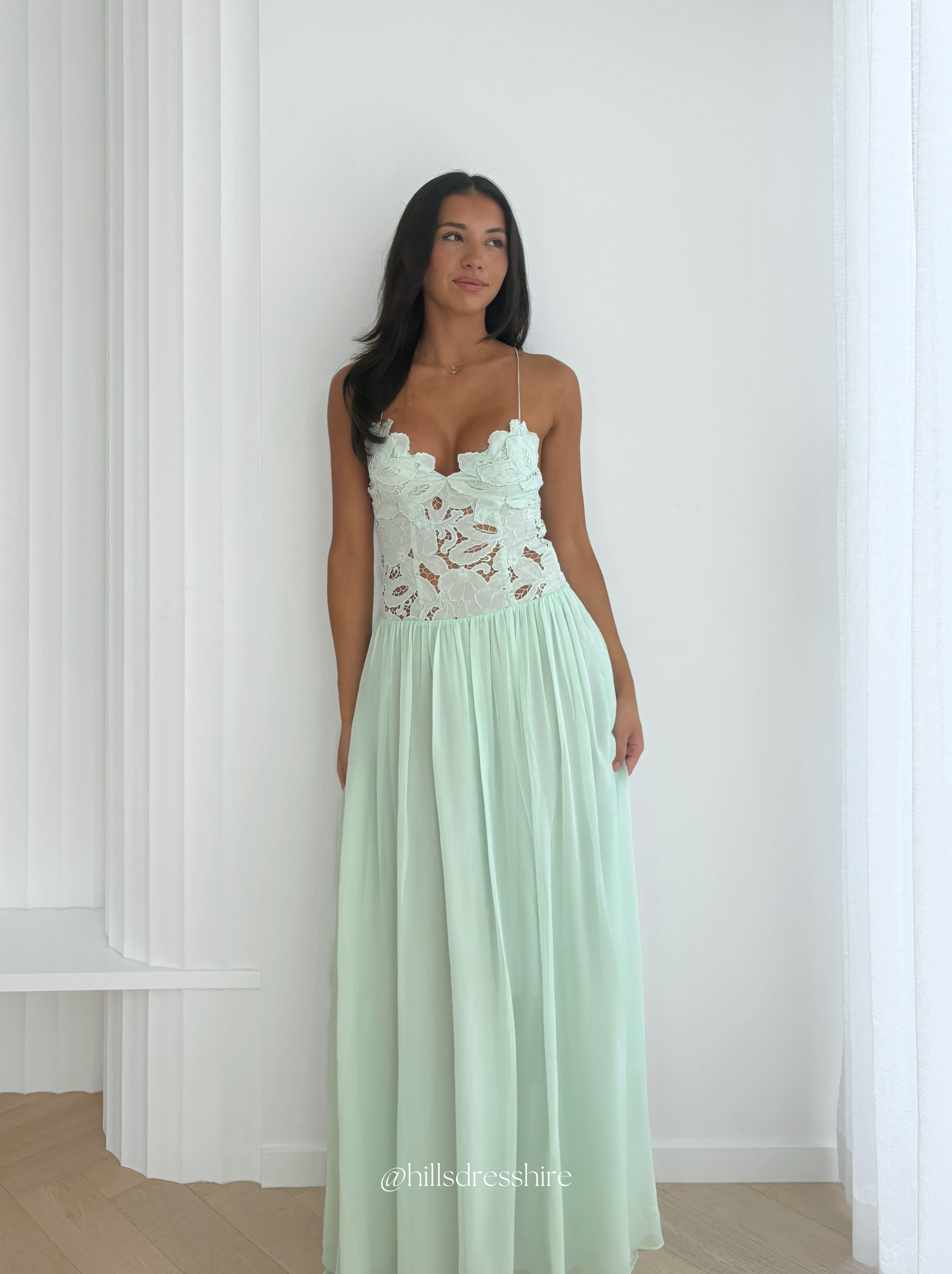 seafoam season pocketed tiered maxi dress Stephanie Light to Mid Weight Show:Chicago Collective Women's Edition bridal party robe Buy Khaki Green 100%