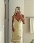 Sorelle Embellished Tiered Maxi Dress | Vanilla