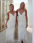 Sorelle Embellished Tiered Maxi Dress | Vanilla