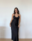 Saturation Point Slip Dress, Black