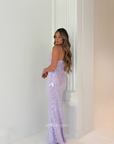 Sapphire Sequin Dress, Lilac