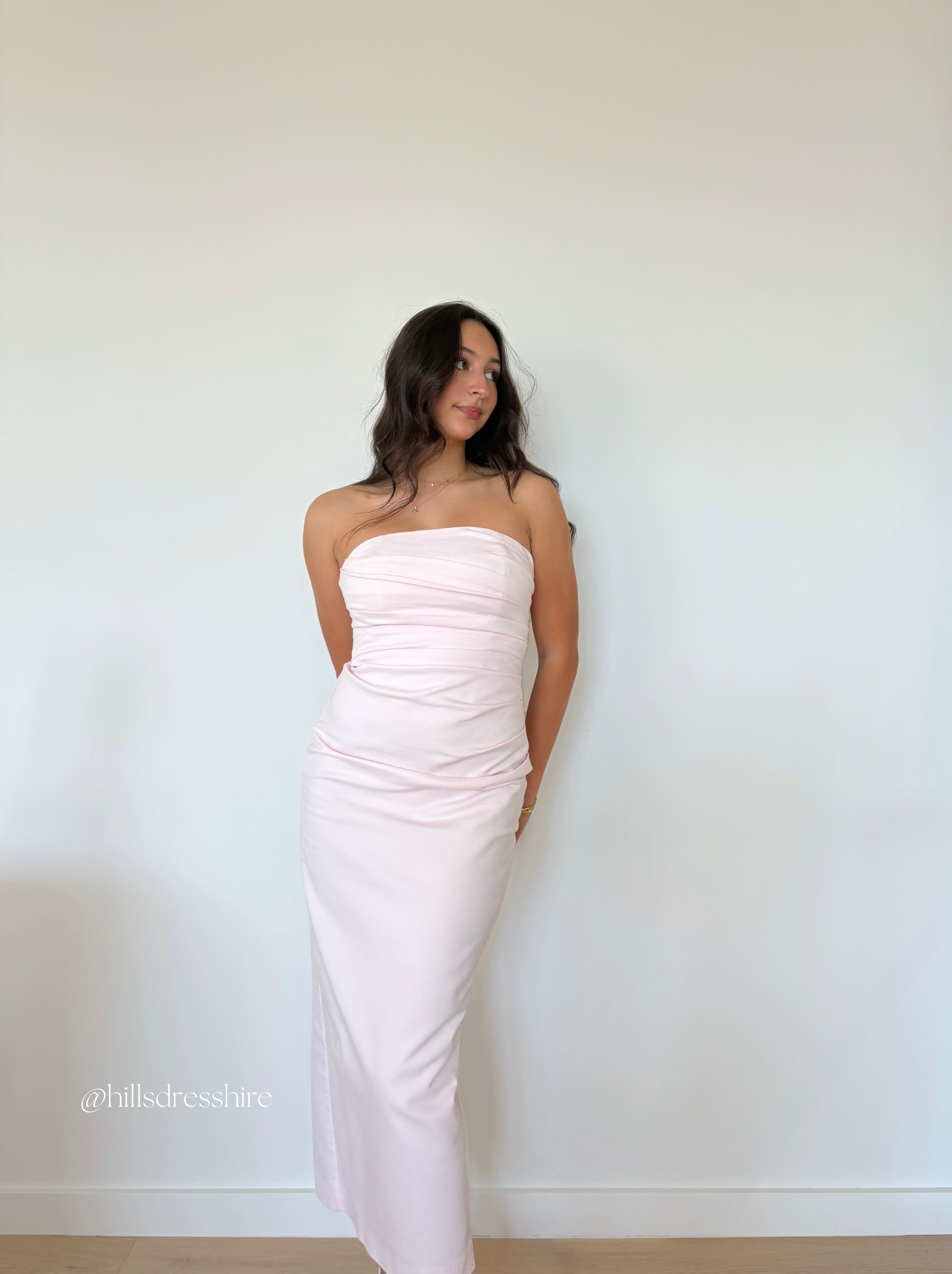 strapless draped maxi dress fairy floss Shona Joy Strapless Draped Maxi Dress | Fairyfloss main image 0