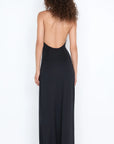 Tillie Drape Maxi Dress, Black