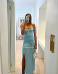 Aqua Double Time Pleat Dress