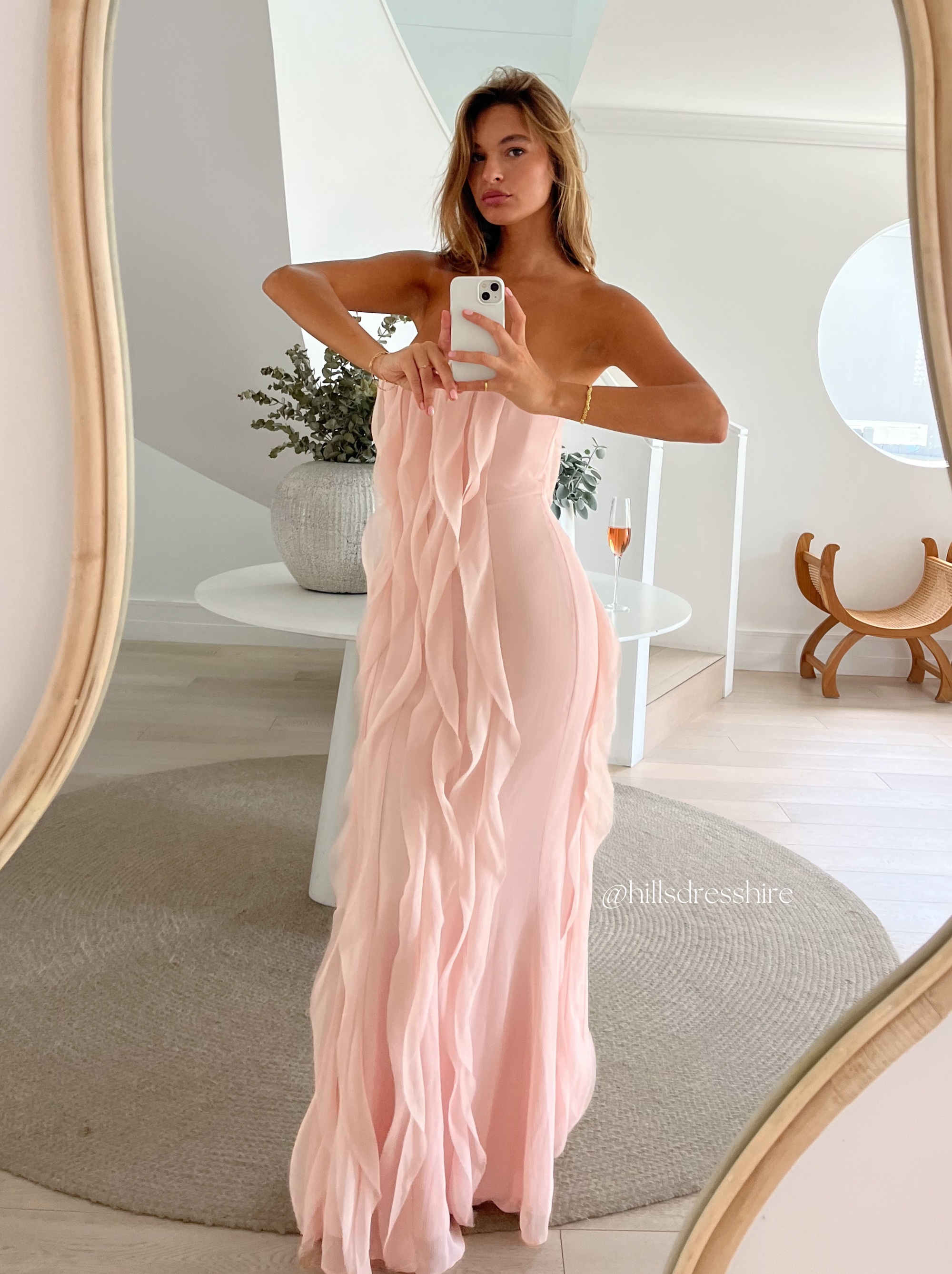 Cascading Gown, Blush