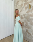 Jules Drape Dress, Mint