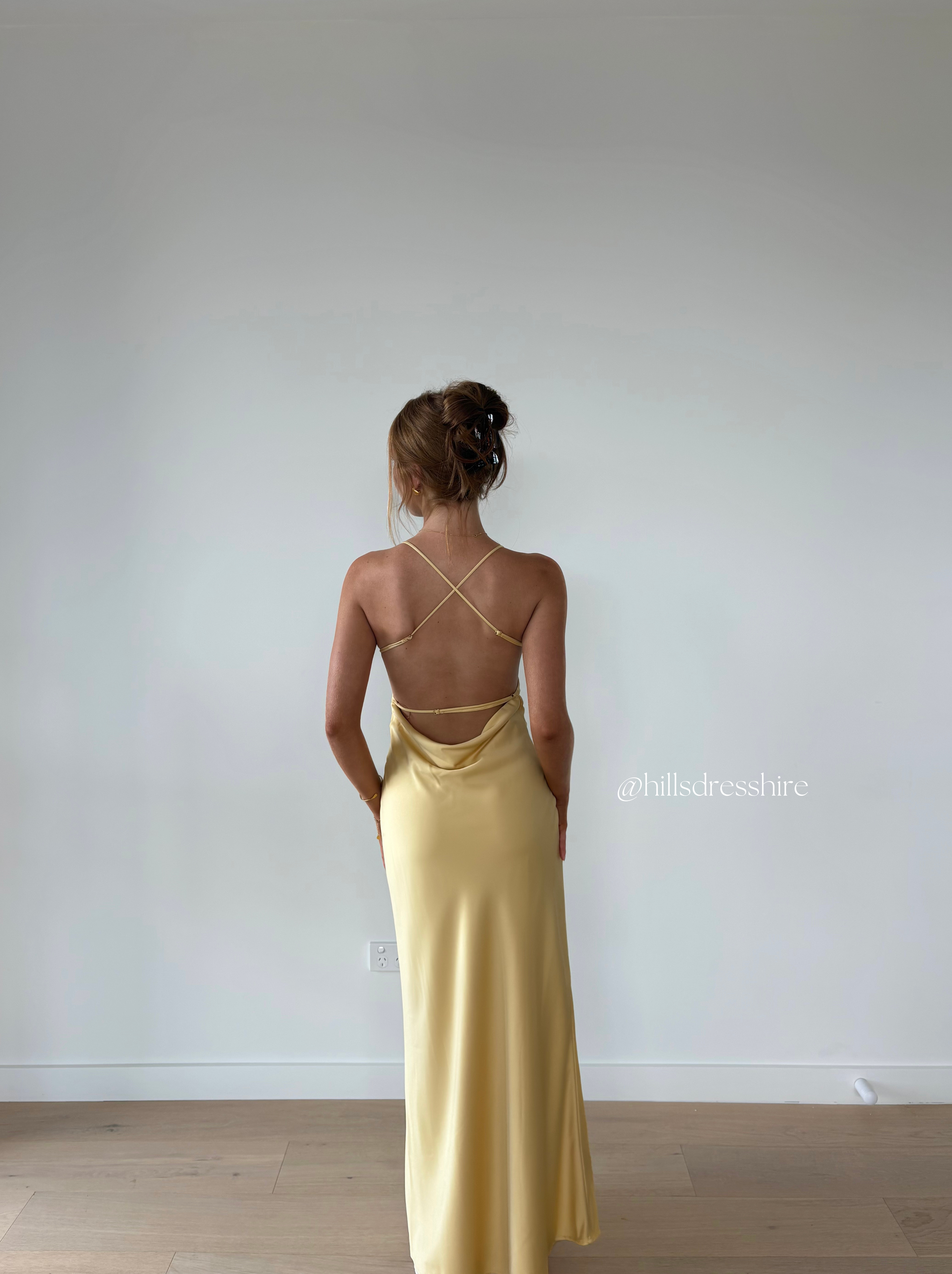 Saturation Point Slip Dress, Custard