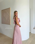 Flounce Maxi Dress, Blush