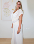 Leia Drape Gown | Buttercream