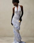 Ammonite Gown, Light Blue