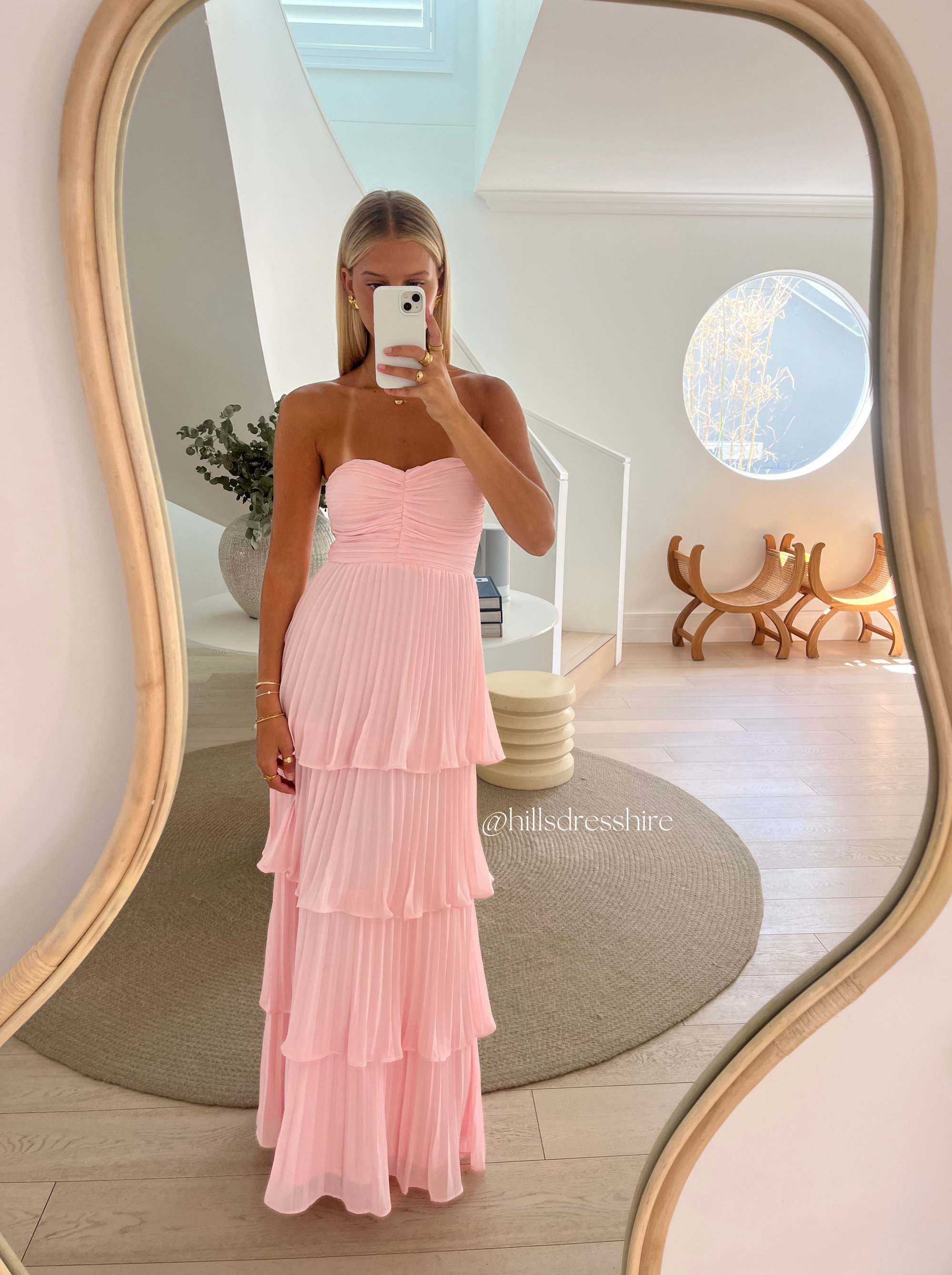 Danna Strapless Tiered Maxi