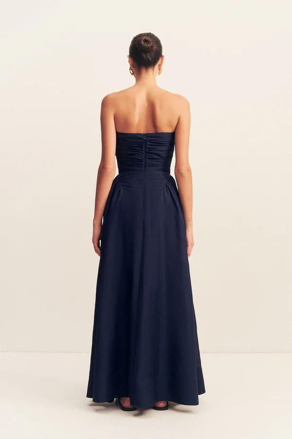 Celeste Strapless Maxi Dress | Midnight Blue