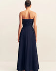 Celeste Strapless Maxi Dress | Midnight Blue