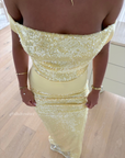 Lumi Sequin Dress | Yellow