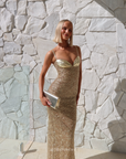 Sira Maxi Dress | Gold