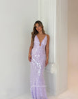 Ex-Hire: Sapphire Sequin Dress | Lilac