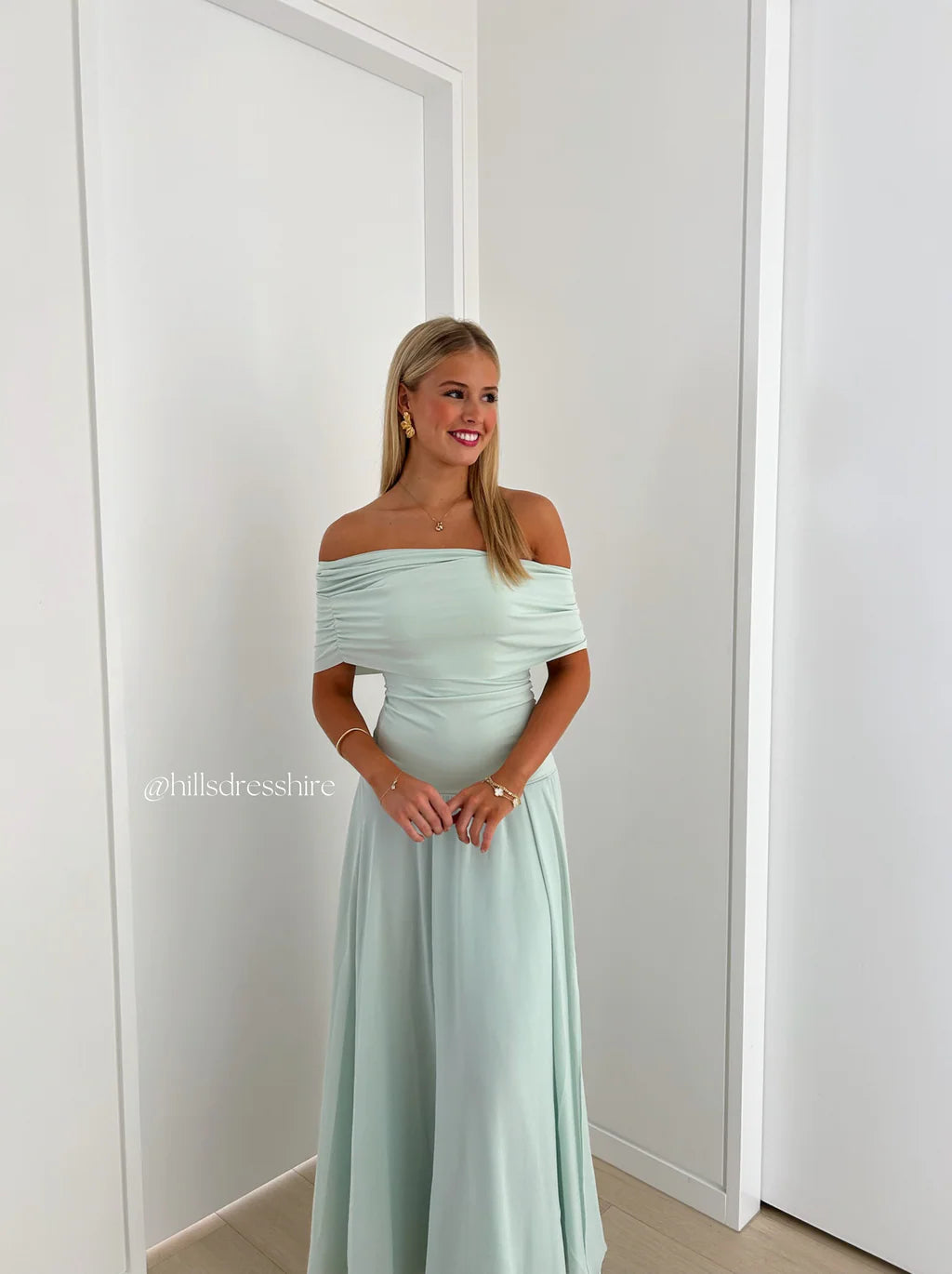 Ex-Hire: Jules Drape Dress | Mint