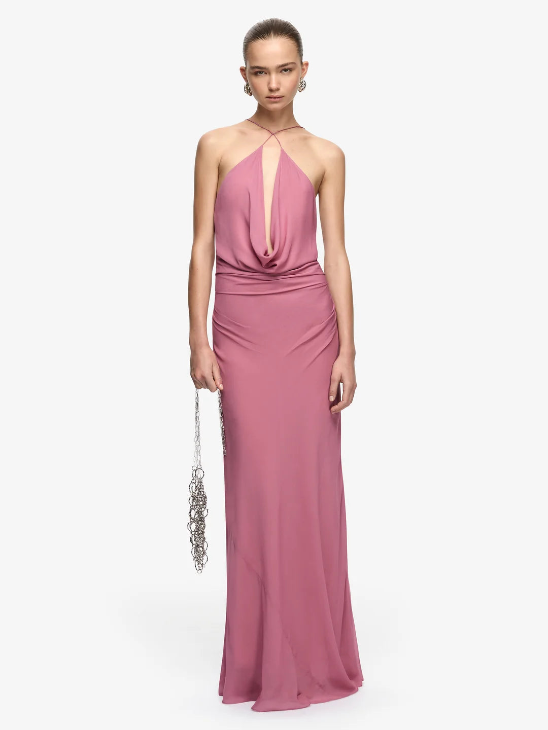 Celia Keyhole Maxi Dress | Orchid Pink