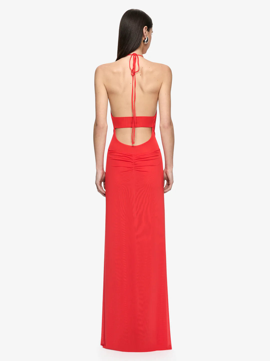 Xanthi V Neck Maxi Dress | Flame Red
