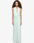 Wren Drape Maxi Dress | Spearmint Blue