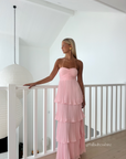 Danna Strapless Tiered Maxi