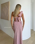 Flounce Maxi Dress, Blush