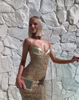 Sira Maxi Dress | Gold