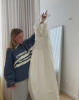 Lucero Drop Waist Gown | Ivory