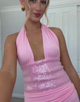 Florian Sequin Dress | Pink