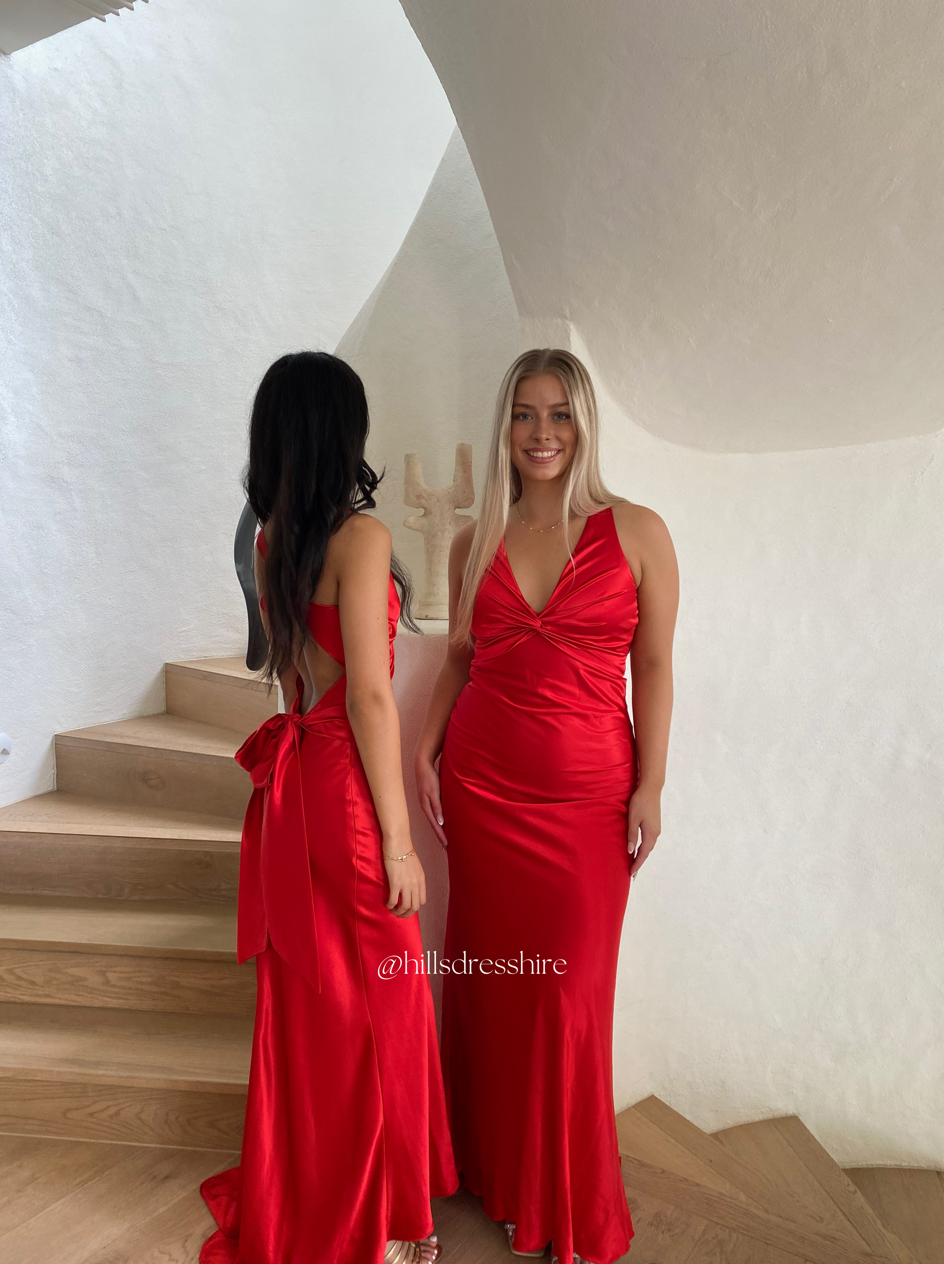 fitted lace wedding dress Red goddess maxi dress – Kayame